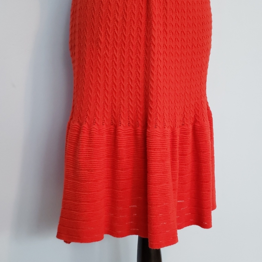 Autumn Cashmere Red Sweater Dress - Picture 4 of 8